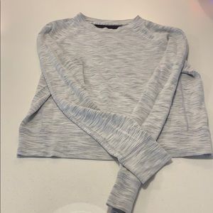 Heather grey cropped lululemon sweatshirt